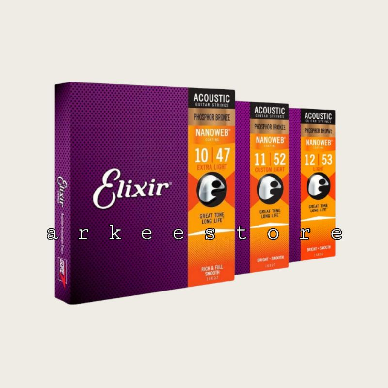 Elixir Senar Gitar Akustik Original Nanoweb