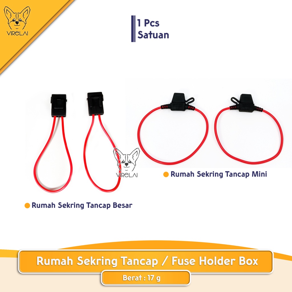 Rumah Sekring Tancap / Fuse Box Holder Besar / Mini / Mikro