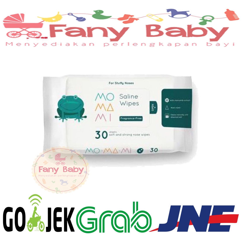 Momami Saline Wipes 30pcs Fragrance Free