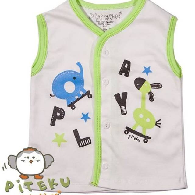 Piteku Baju Bayi Kutungan Kancing Depan