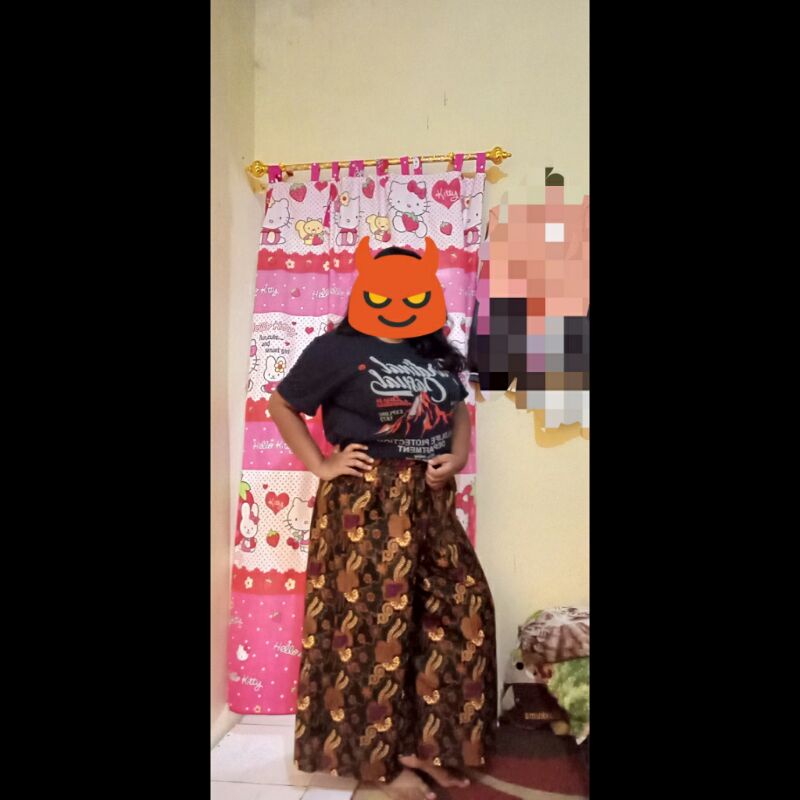 Palazzo celana kulot batik wanita ,celana kondangan,celana santai,kekinian
