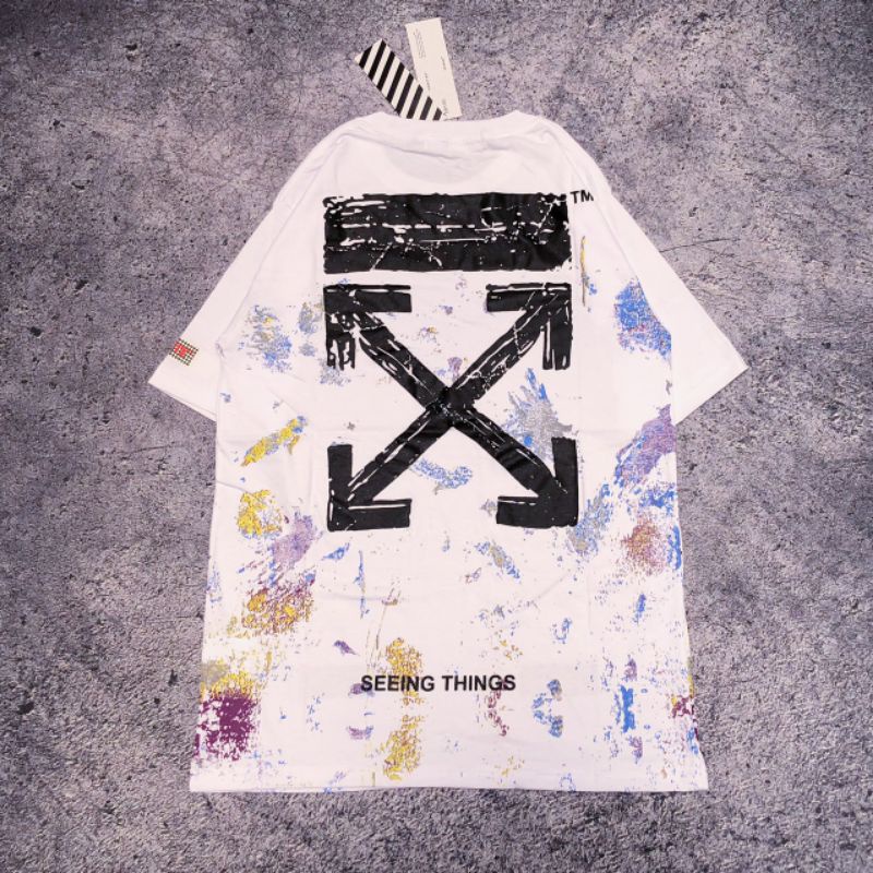 Kaos Off-White Galaxy Tee Full Tag Size - M-L USA