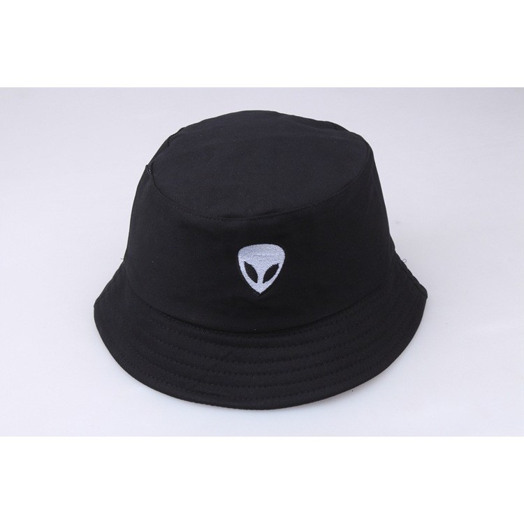 BHAL bucket hat import alien hitam black topi summer fisherman korea