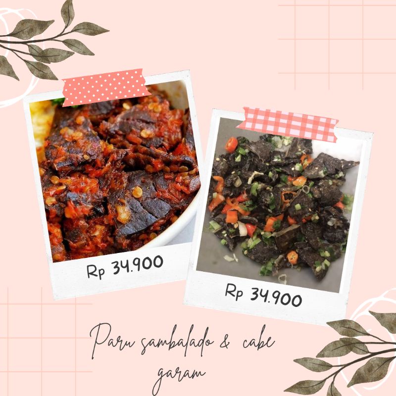 

Paket bundling Paru Hot Sambalado & Paru Cabe Garam