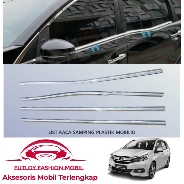 List Kaca Samping Chrome Mobilio