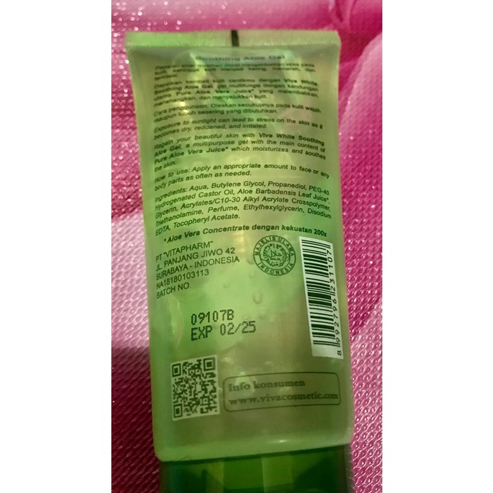 VIVA Shooting Aloe Gel 80 Gr Moisture Recharge