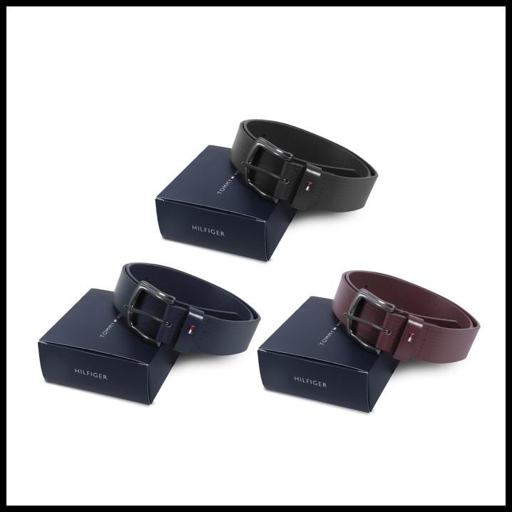 Force Welch | Thf Stripe Pattern Leather Belt