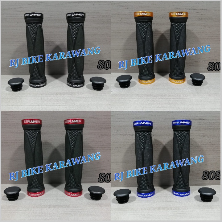Hand Grip Sepeda Handgrip Strummer 808 Motif Oval