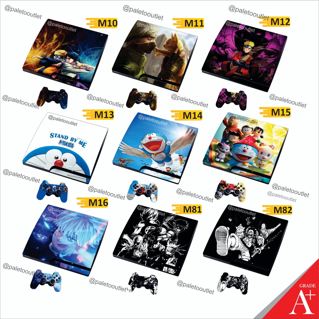 garskin ps3 slim murah kartun anime