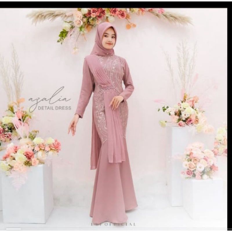 DRES GAUN MODEL DUYUNG GAUN LAMARAN GAUN MUSLIMAH GAUN PESTA