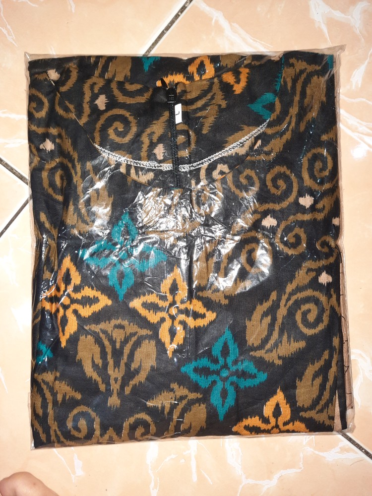 Terlaris Serut Genes Jelita Tunic Navbor Yelbor Whitbor Creambor Tunik Batik Modern Hrb030 Dolbi Dob