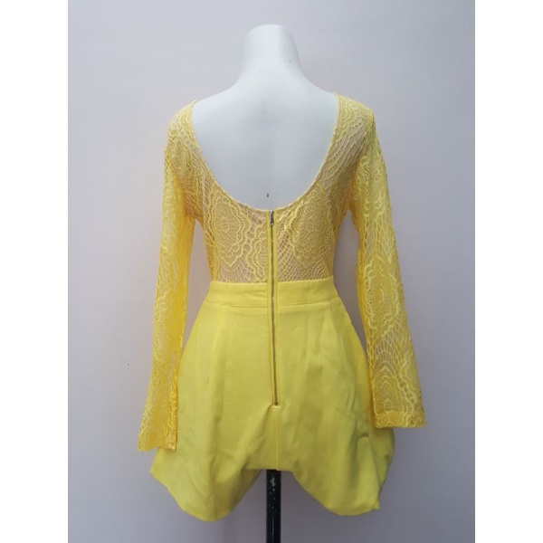 jumpsuit brokat kuning (snidel)