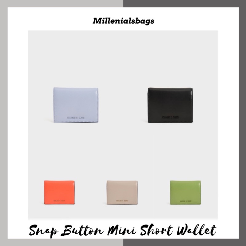 Cnk snap button mini short wallet