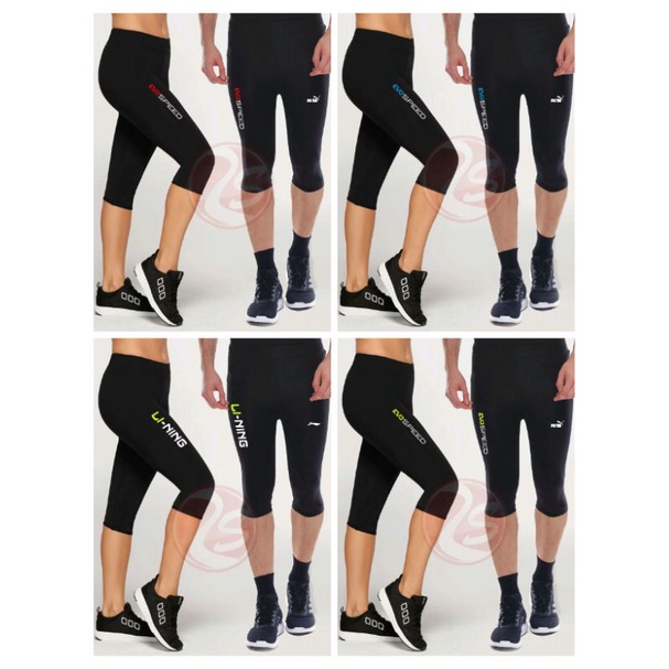 Legging sport 7/8 legging olahraga renang, lari style dll pria dan wanita logo evo speed