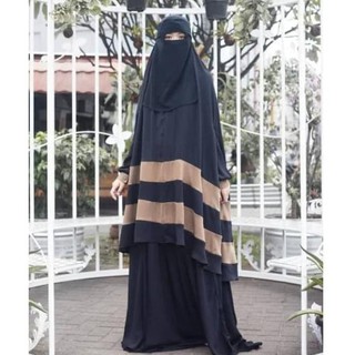 Z65 Baju Gamis Syari Umroh Hijab Pesta Jumbo Polos Hitam Z65 Baju Gamis Syari Umroh Hijab Pesta Jumbo Polos Hitam