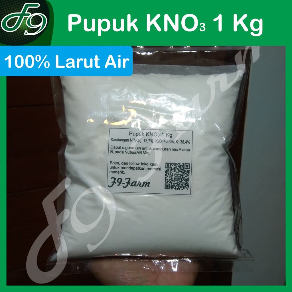 Pupuk KNO3 Kalium Nitrat, Potassium Nitrat 1 Kg Hortipray