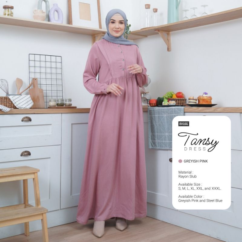 Tansy Dress Gamis Rayon Murah Gamis Rayon Premium Gamis Dewasa ORI Mysure