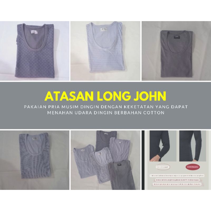 Atasan long john pria dan setmix