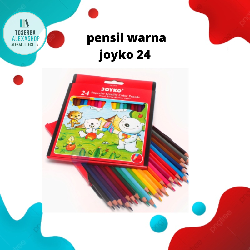 

[Alx] Pensil warna joyko isi 24 termurah