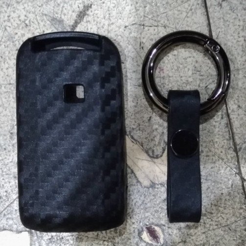 Casing Sarung Silikon Remote Kunci Immobilizer Karbon Pajero