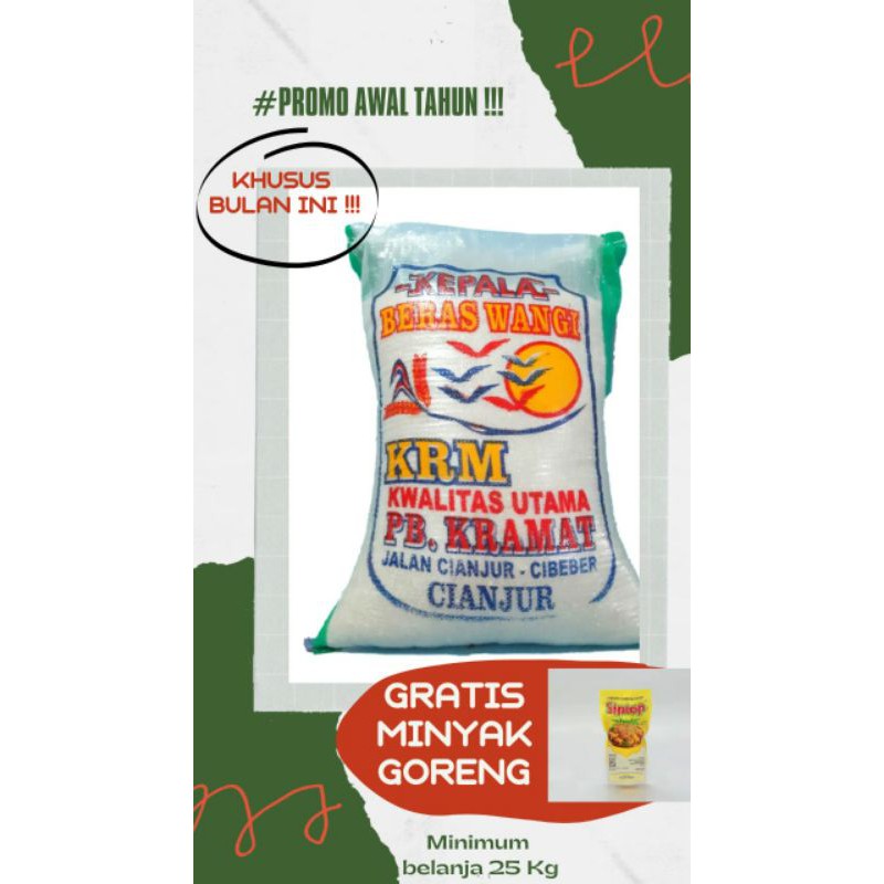

PROMO BELI BERAS BONUS MINYAK GORENG +FREE ONGKIR LAGI