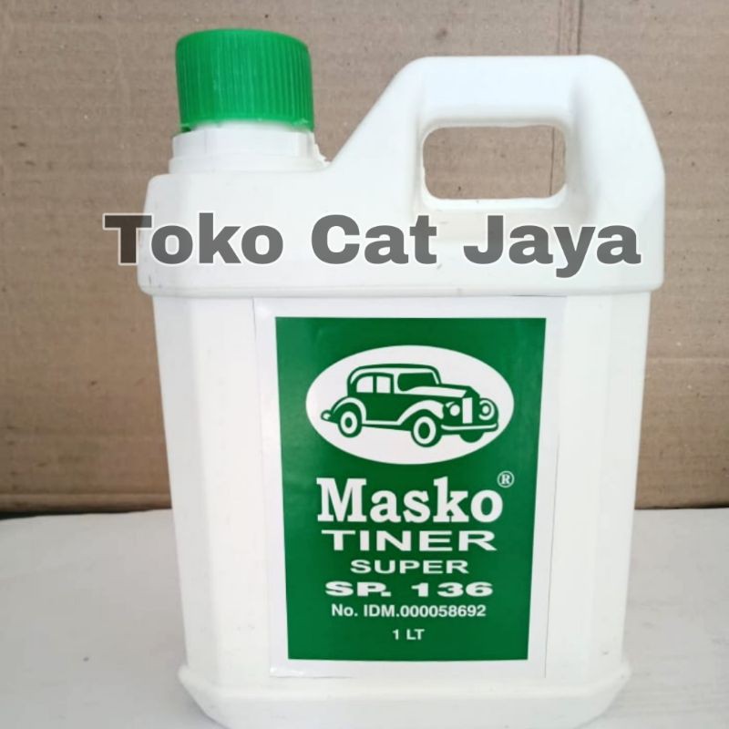 THINNER SUPER 136 MASKO 1 Liter / Pengencer Penghapus Cat / Tiner 136