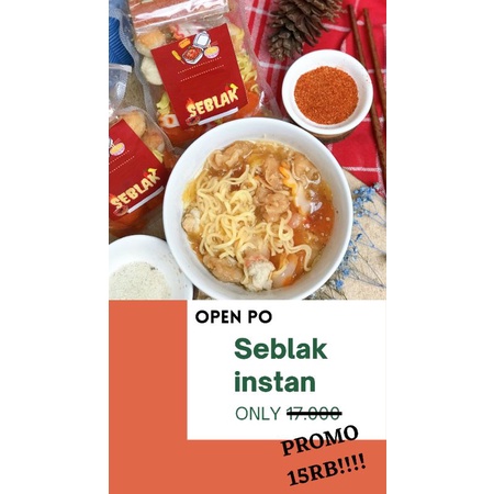 

SEBLAK INSTAN BISA LANGSUNG SEDUH DIRUMAH!