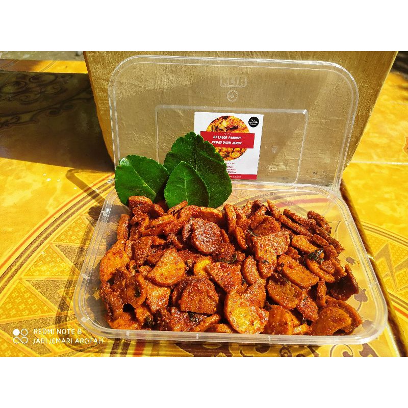 

Basreng Pedas Daun Jeruk kemasan 500ml.