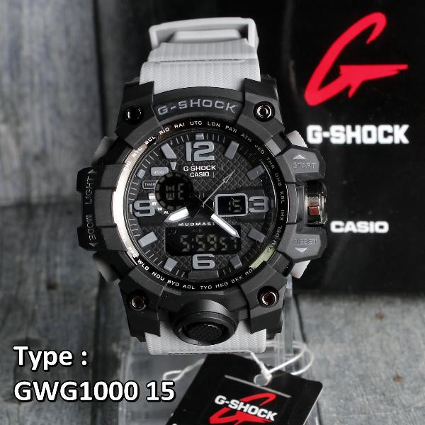 PROMO DISKON ... Casio GWG1000 Grey Army G Shock Abu abu . Jam Tangan Pria laki laki cowok keren