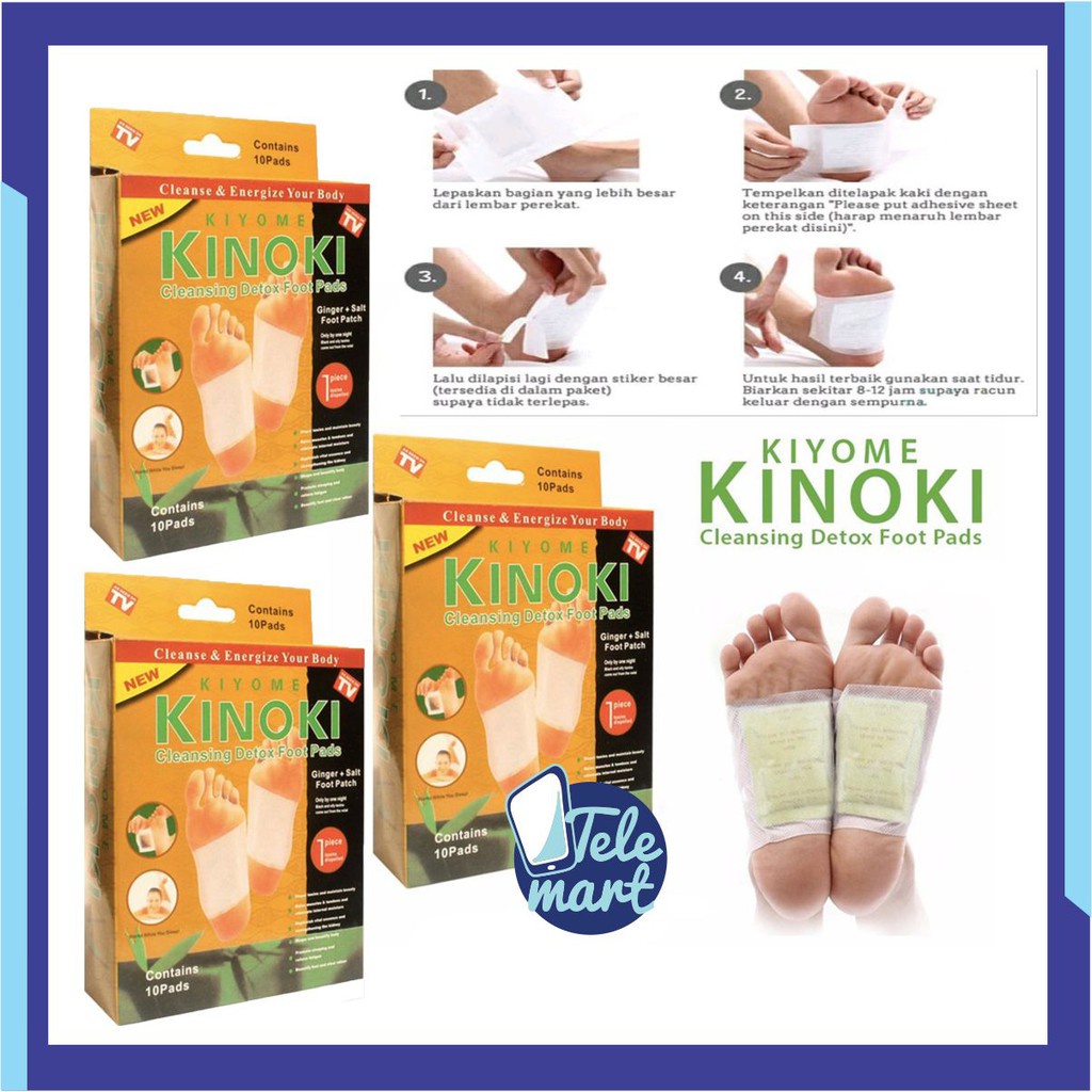 ELDE -  (1 BOX ISI 10PCS) KOYO KAKI KINOKI GOLD DETOX /KOYO KESEHATAN AMPUH MENGHILANGKAN RACUN TUBUH