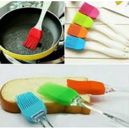 KUAS SILIKON ROTI / CAKE / MENTEGA / FOOD BRUSH WARNA ACAK