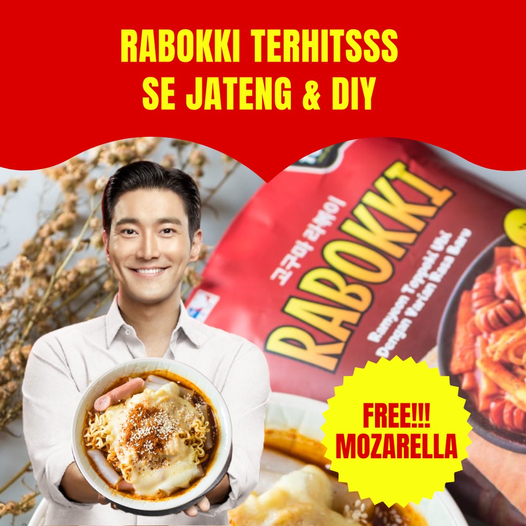 

Rabokki Instant Makanan Korea Halal Instan Rappoki Gochujang BY TOKKUBI FREE MOZARELLA