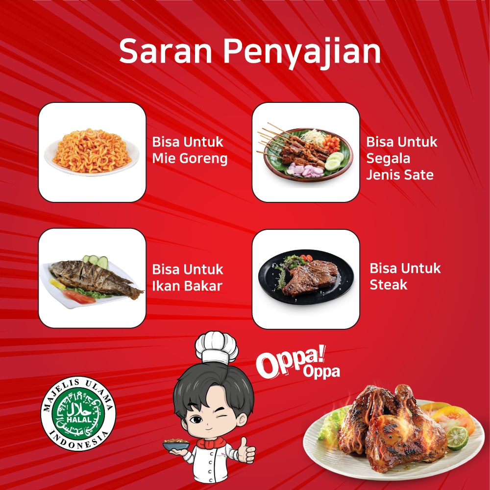 Saus Perendam Pedas Tokkochi Saus Buldak Pedas 250g Level 10 Oppa-Oppa