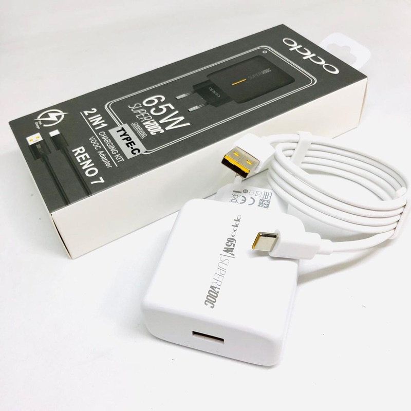 GROSIR CHARGER OPPO RENO7 SUPER VOOC MICRO TYPE C ORIGINAL