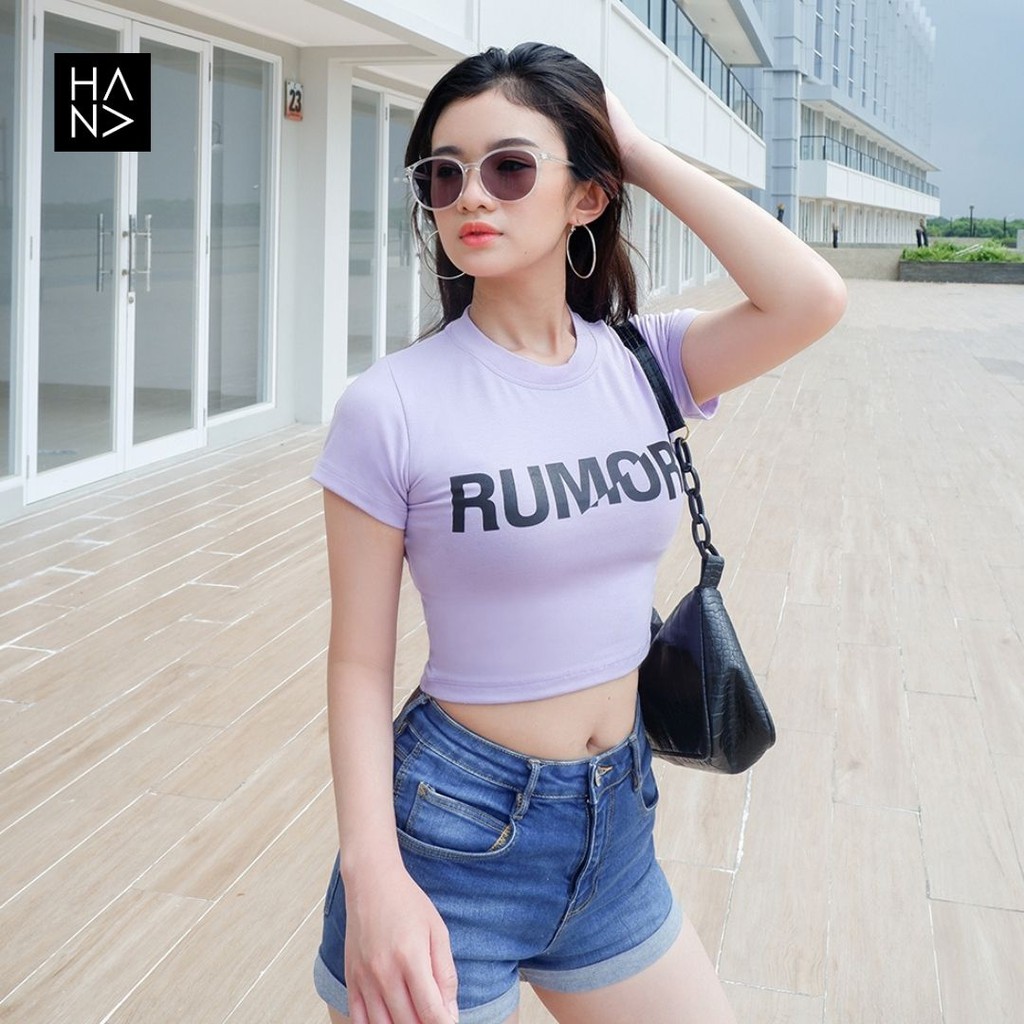 HanaFashion JKT - Rumors T-Shirt - Kaos Lengan Pendek Wanita - TS245