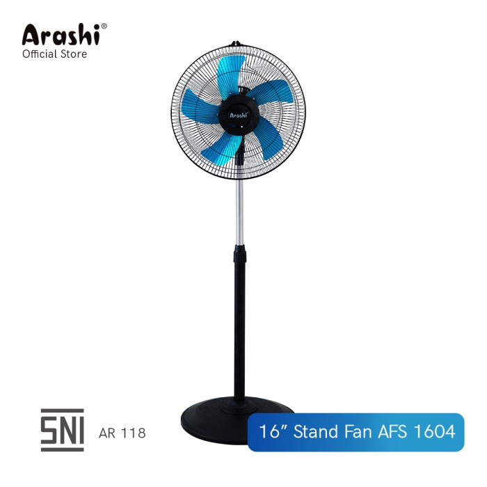 Arashi AFS 1604 / Kipas Angin Berdiri / Stand Fan 16 inch - 50W