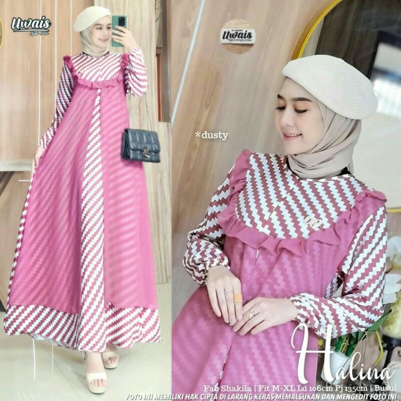 HALINA Maxi Dress Ori by Uwais