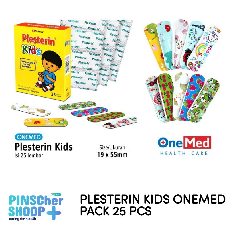 Plesterin Kids Onemed Isi 25 Pcs Motif Kartun