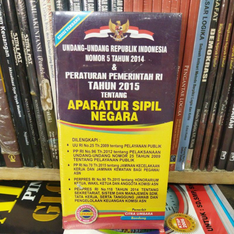 Jual UNDANG UNDANG APARATUR SIPIL NEGARA (ASN ) | Shopee Indonesia