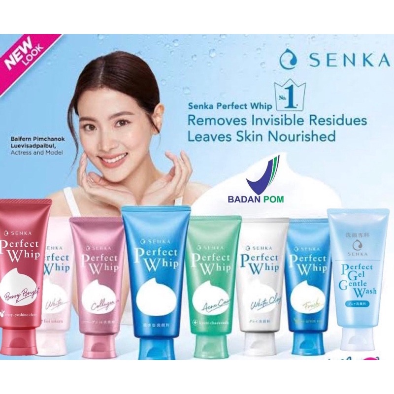 [BPOM] SENKA Facial Foam Perfect Whip | White Clay | Whip Fresh | Whip White