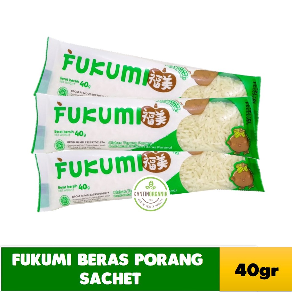 

Fukumi Beras Porang Sachet - Shirataki / Konjac Rice 40gr