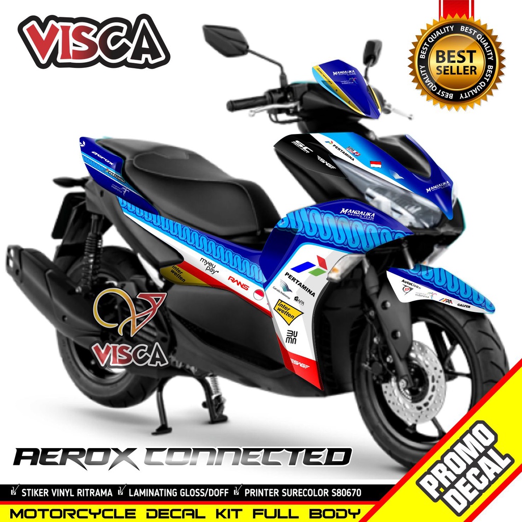 Decal Aerox Connected Stiker Aerox Connected Striping Aerox Connected Sticker Aerox Connected Full B