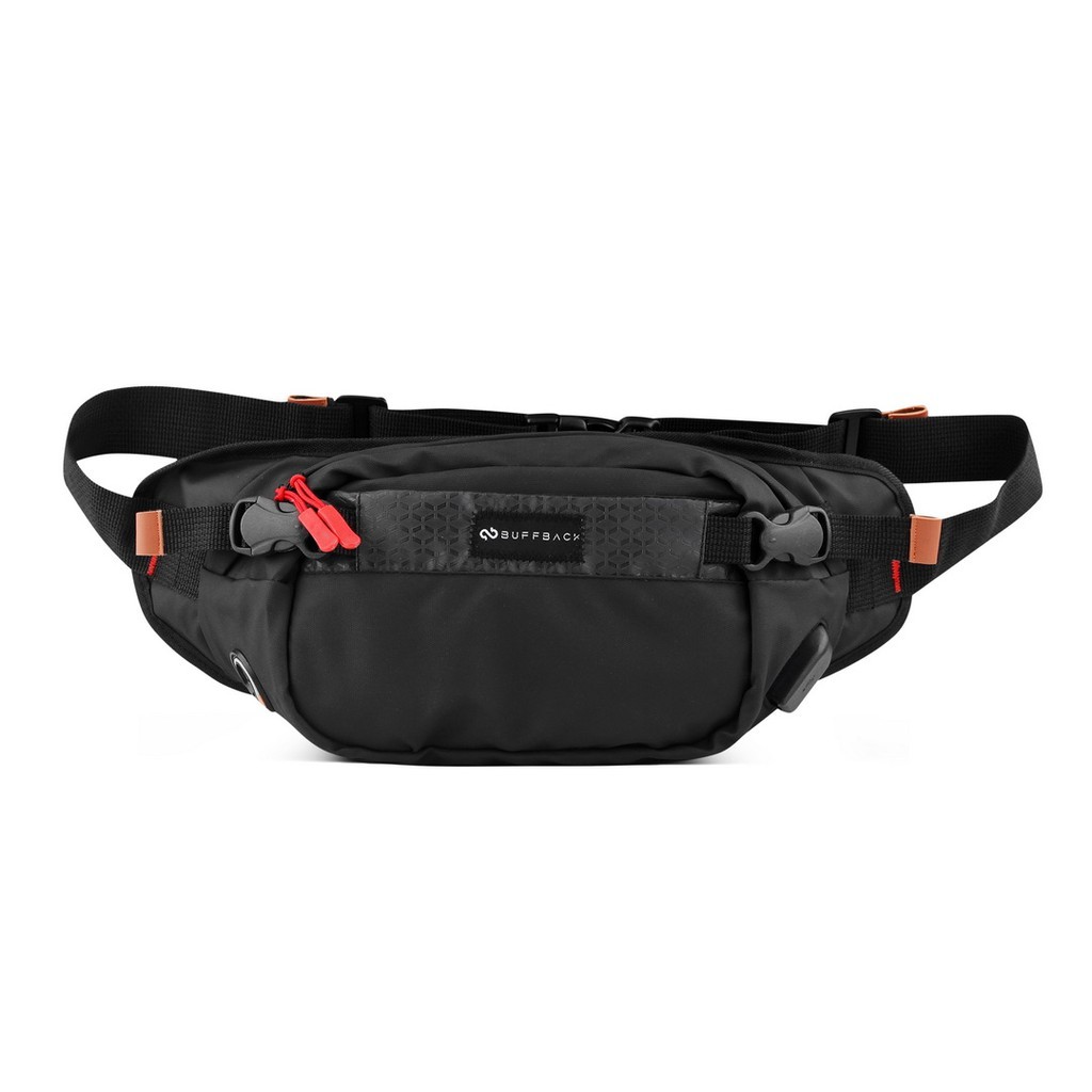 Tas Waistbag Buffback Stripe Black.