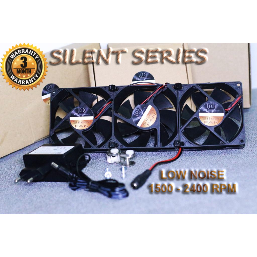 UNIQUE Silent cooling fan aquarium kipas pendingin air aquascape single double triple 1 2 3 4 5