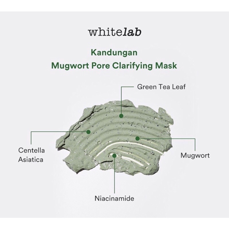 WHITELAB Brightening Mugwort Pore Clarifying Mask Indonesia