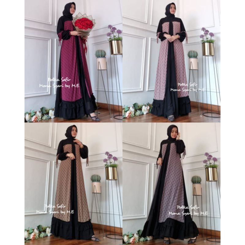 POLKA SAFIR DRESS MONA SYAR'I BY ME