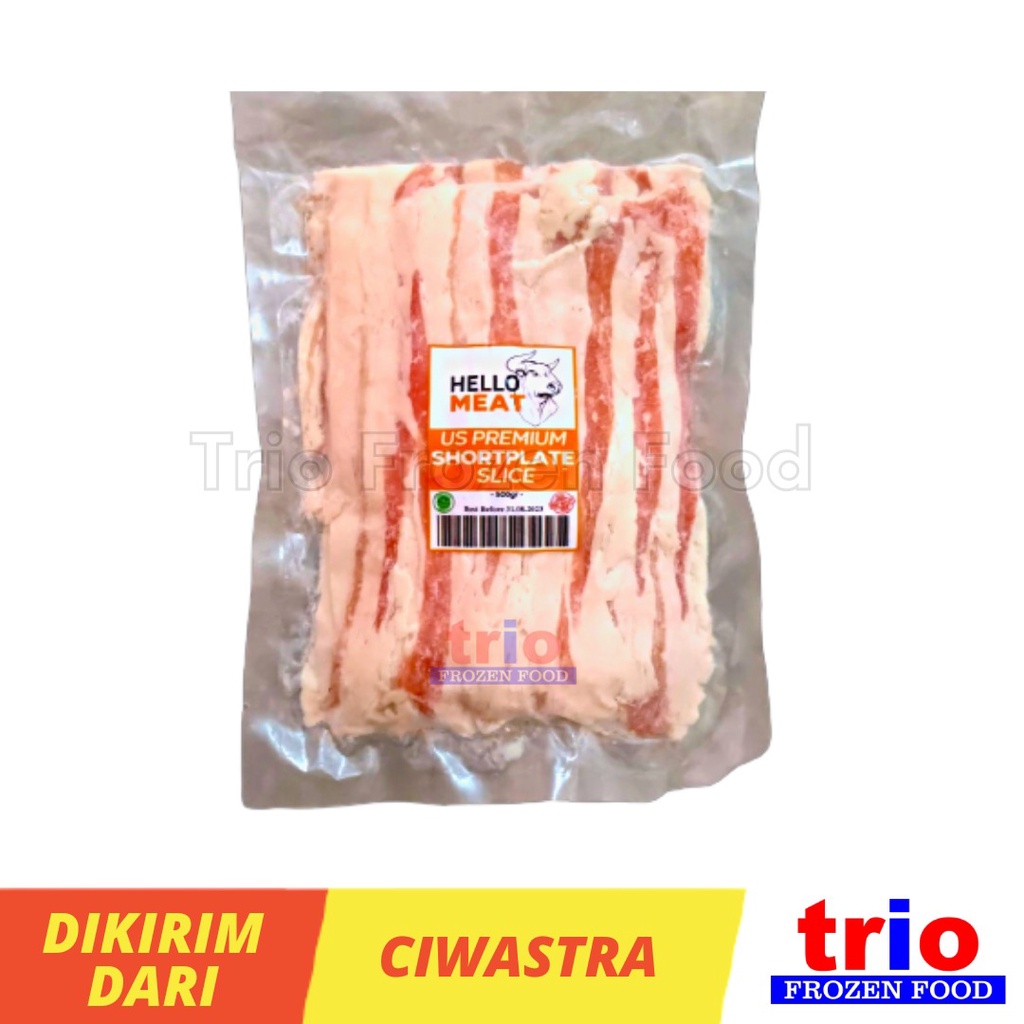 Beef Slice SHORTPLATE US Daging Sapi Iris