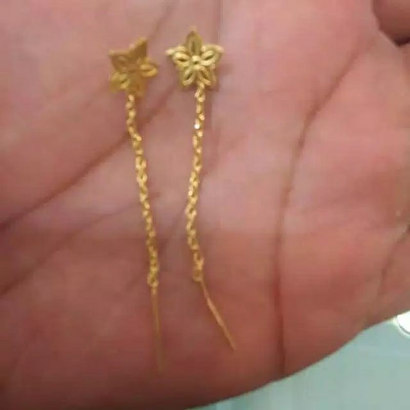 Anting Rante 3gr. Mas Asli 24K. Kadar Emas 99,99%.