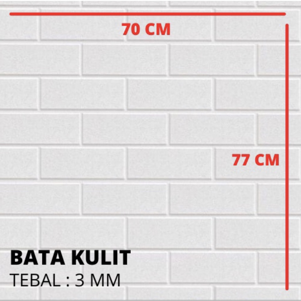 Wallpaper Foam 3D motif KULIT JERUK 70x77cm