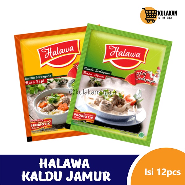 

HALAWA Kaldu Jamur 12 Gram ( 12 Pcs )